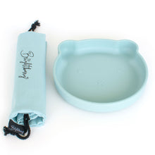 Load image into Gallery viewer, Bear Silicone Suction Plate (Sky Blue) - Of Things Wonderful