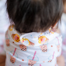 Load image into Gallery viewer, Organic Cotton Bandana Bib (Bubble Tea & Egg Waffle) - Of Things Wonderful