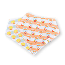 Load image into Gallery viewer, Organic Cotton Bandana Bib (Milk Tea & Egg Tart) - Of Things Wonderful