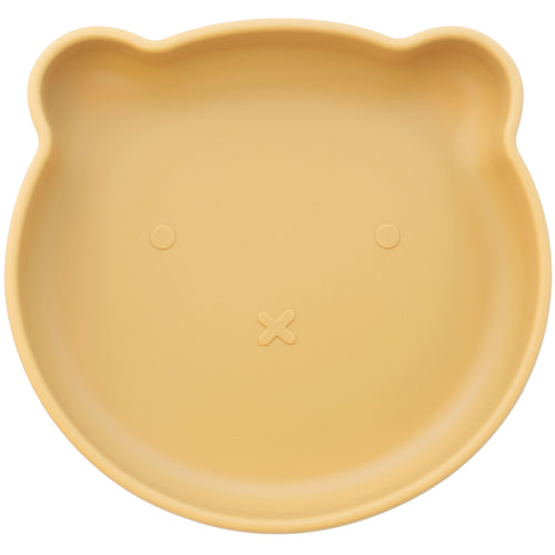 Bear Silicone Suction Plate (Mustard) - Of Things Wonderful