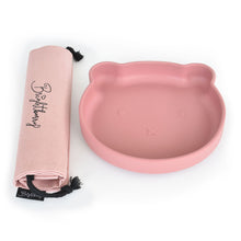 Load image into Gallery viewer, Bear Silicone Suction Plate (Rose) - Of Things Wonderful
