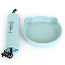 Load image into Gallery viewer, Bear Silicone Suction Plate (Sky Blue) - Of Things Wonderful

