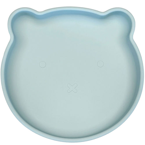 Bear Silicone Suction Plate (Sky Blue) - Of Things Wonderful