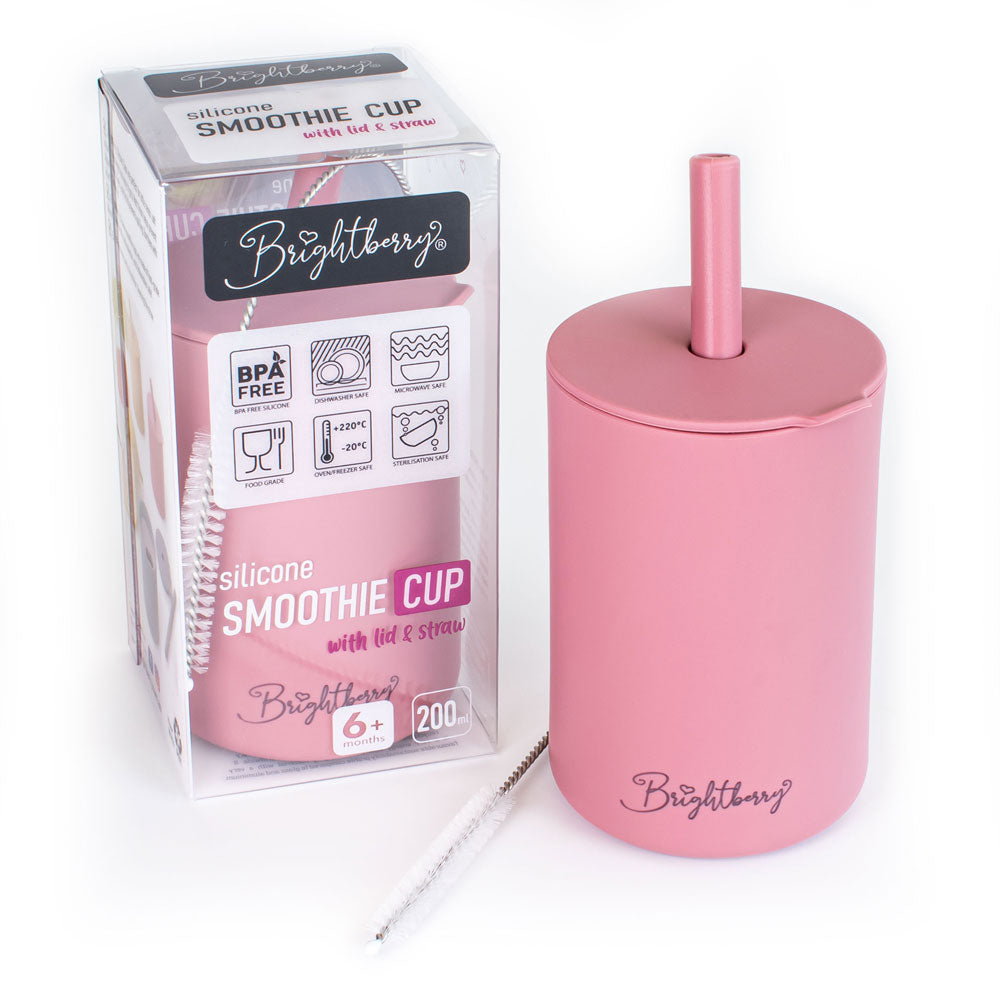 Silicone Smoothie Cup (Rose) - Of Things Wonderful