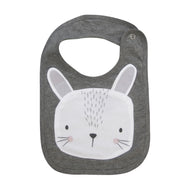 Animal Bib (Grey Bunny) - Of Things Wonderful