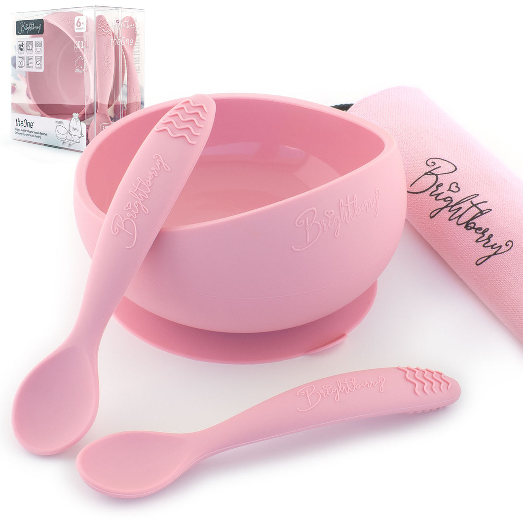 theOne™ Suction Bowl Set (Coral) - Of Things Wonderful